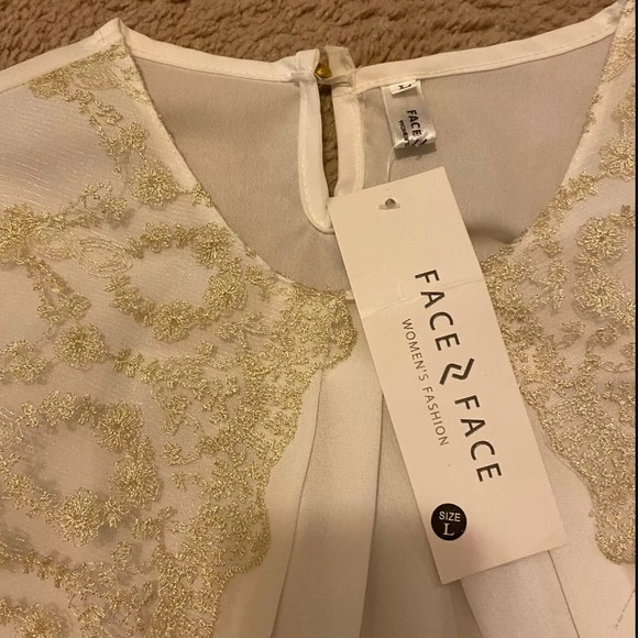 Face Face NWT Woman's Blouse Med - Picture 2 of 6